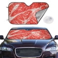 thumbnail image 2 of Kdxio Beef Steaks Print Windshield Sun Shade,UV Rays and Sun Heat Protection,Sunshade for Car Windshield,Car Shade Front Windshield - Medium, 2 of 6