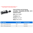 thumbnail image 2 of Front Left Strut and Coil Spring Assembly - Compatible with 2006 - 2011 Hyundai Accent 2007 2008 2009 2010, 2 of 2