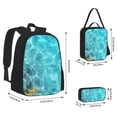 thumbnail image 2 of Disketp Coral And Seashell On The Beach Large Capacity Backpack Lunch Bag Pencil Case Combination 3 Piece Set for Student, 2 of 7