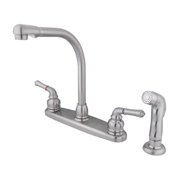 Angle View: Elements of Design Magellan Double Handle Kitchen Faucet