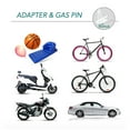 thumbnail image 3 of 160PSI Bicycle Floor Pump with Pressure Gauge for Presta and Schrader Valves, Tire and Inner Tube Inflator with Multi-Function Ball Needle, Bicycle Tire Pump, Cycling Air Inflator, 3 of 8