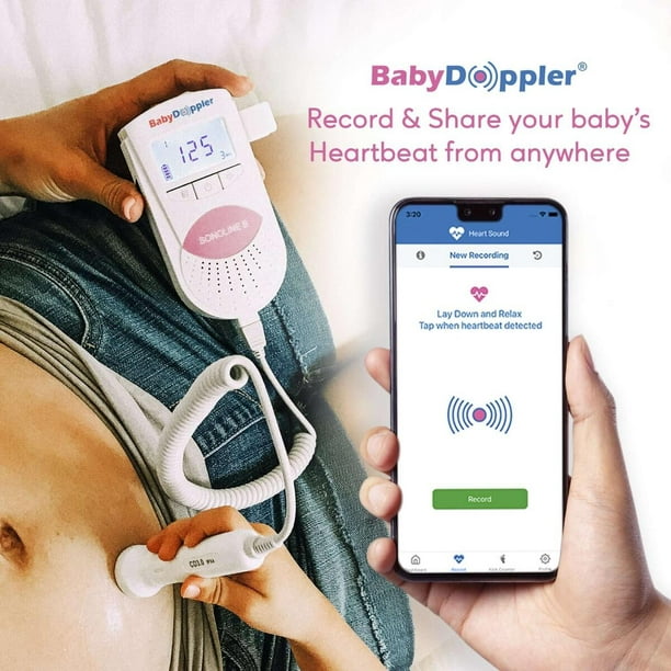 Doppler fœtal Pocket de LilJumper - écoutez les battements de coeur de  votre bébé - approuvé par la FDA - authentique moniteur de fréquence  cardiaque pour bébé (TOUT NOUVEAU MODÈLE SCELLÉ)