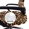 thumbnail image 5 of POLERO Classic Brown Leopard Print Elastic Cloth Office Swivel Chair Protector Cover with Stretch All-in-One High Back Chair Slipcover for Home Office Workspace, 5 of 7