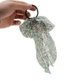 thumbnail image 5 of Unique Bargains 1 Pc Grace Floral Bow Scrunchies Hair Ties Green, 5 of 5