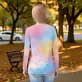 thumbnail image 6 of XADYUY Long Sleeve Shirts for Girls 10-12 Trendy Tie Dye Crewneck T Shirts for Girls Winter Basic Girls Tops Cotton Blouses for Girls 9-10 Years,Multicolor, 6 of 6
