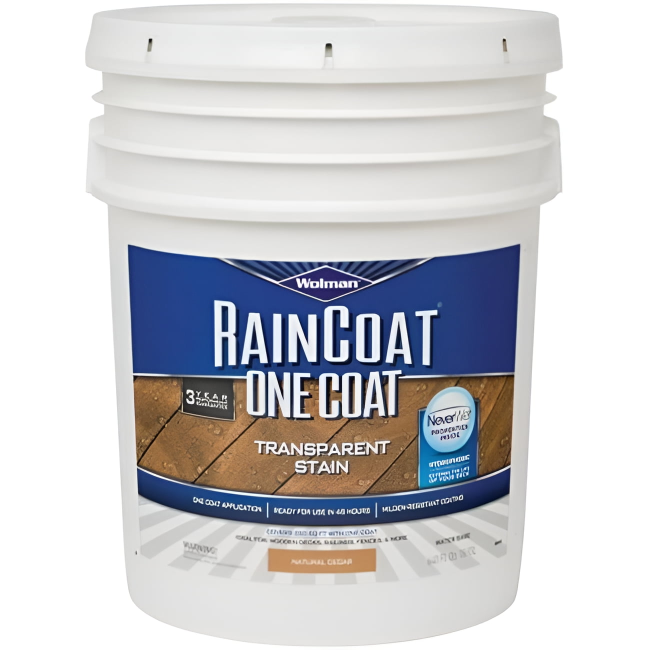 Wolman 222952 5 gal Raincoat One Coat Transparent Stain, Cedar