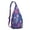 Purple-5, variant on Vintage Boho Sling Backpack – Retro Tribal Ethnic Crossbody Bag, Artistic Geometric Hiking Shoulder Bag for Women & Men, Rustic Floral Travel Daypack