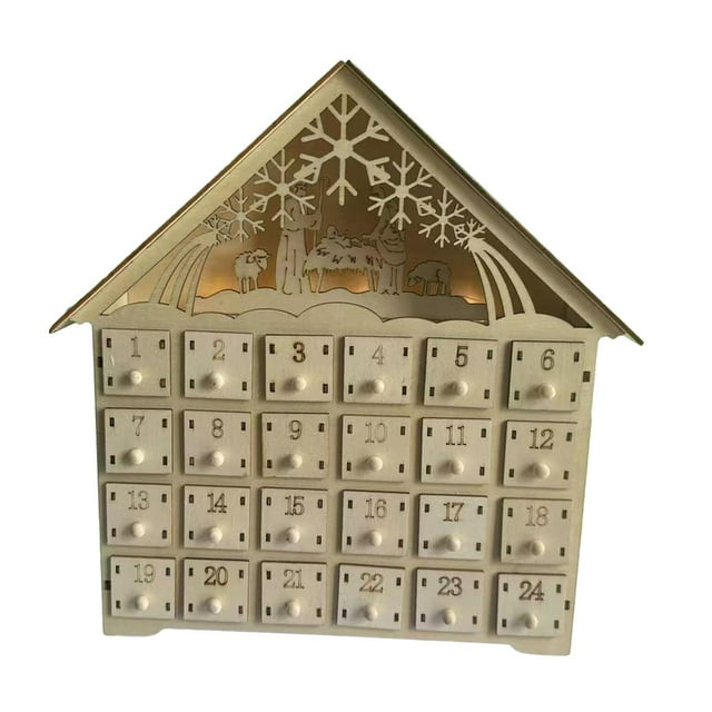 jifeng 24 Day Advent Calendar 24 Day Decoration for Bedroom Coffee Table Restaurant