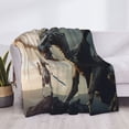 thumbnail image 3 of Yiaed Swordsman Cool Dragon Print Blanket Throw Blanket Soft Cozy Flannel Blanket for Home Bed Sofa Couch Chair-60"x50", 3 of 6