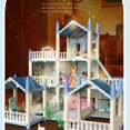 thumbnail image 2 of Vogacara ABS Dollhome portátil lindo desmontable simulación reemplazo decorativo DIY hogar dormitorio niñas juguete regalo de cumpleaños Muebles de casa de muñecas Casa de 2 capas y 3 Vogacara FN011643-02, 2 of 6