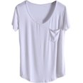 thumbnail image 2 of NP Camiseta de Manga Corta con Cuello en V Suelta para Mujer Grande Verano, 2 of 5