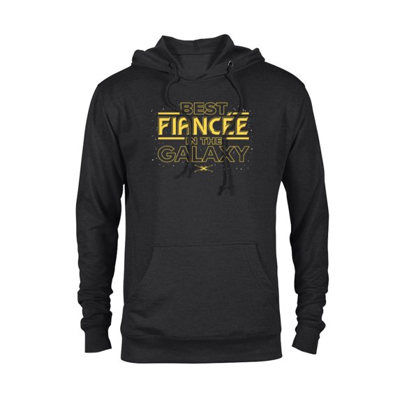 Star Wars Best Fiancée in the Galaxy Birthday Engagement- Pullover Hoodie for Adults - Customized-Black