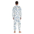 thumbnail image 4 of FORMRS Onesies Pajama for Adults Unisex Hoodie Winter Jumpsuit One Piece Sleepwear, Sizes S-2XL, Forget Me Not, 4 of 7