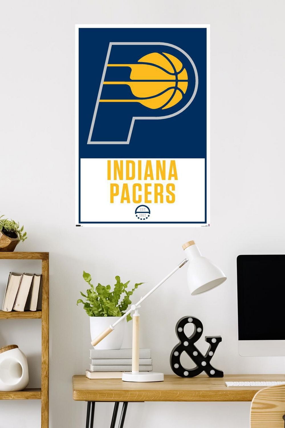 NBA Indiana Pacers - Logo 21 Wall Poster, 22.375" x 34"