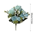 thumbnail image 3 of MTBLYS Ramo de rosas y peonías artificiales de seda|ramo de mano para bodas|guía de caminos|flores decorativas para el hogar|arreglo floral artificial para centro de mesa de fiesta|jarrón, 3 of 6