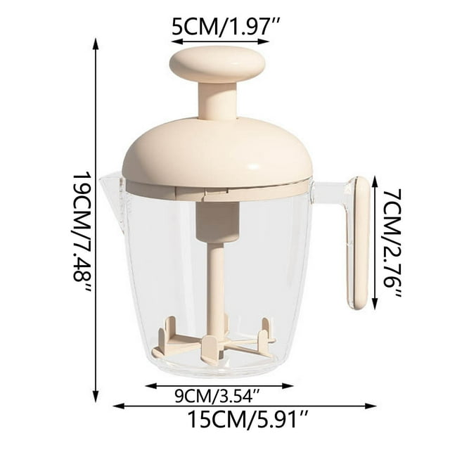 Home Multi-Functional Manual Squeeze Rotating Whisk with Filter Cup