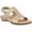 Gold, variant on Easy Spirit Womens Hazel Leather Adjustable Flat Sandals