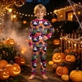 thumbnail image 4 of 3-4 Years Tween Halloween Gir Long Sleeved T Shirt And Plaid Pants Two Piece Set Halloween Pajama Pants Halloween Pajamas Kids, 4 of 9