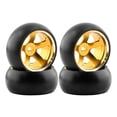 thumbnail image 2 of 4 Piezas RC Car Hub Wheel Llanta Y Neumáticos 1:28 Robusto Para Accesorios De Coche, 2 of 7