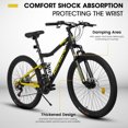 thumbnail image 6 of 26 Inch Steel Frame Mountain Bike 21-Speed With Front Shock Absorption Fork Durable Anti-Slip Tires Double Disc Brakes For Adults Unisex Easy Assembly, 6 of 9
