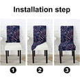 thumbnail image 2 of Parson Chair Covers Stretch Washable Plaid Spring Wildflowers Dining Chair Slipcovers Pink Spandex Removable Chair Protectors Covers for Banquet Ceremony Wedding,Set of 4, 2 of 6