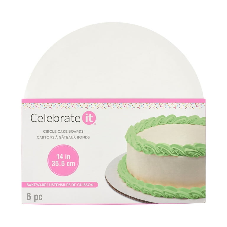 Spec101 Acrylic Cake Disc 6.5in 2 Pack - Round Acrylic Disc Set - 1/8in Thick