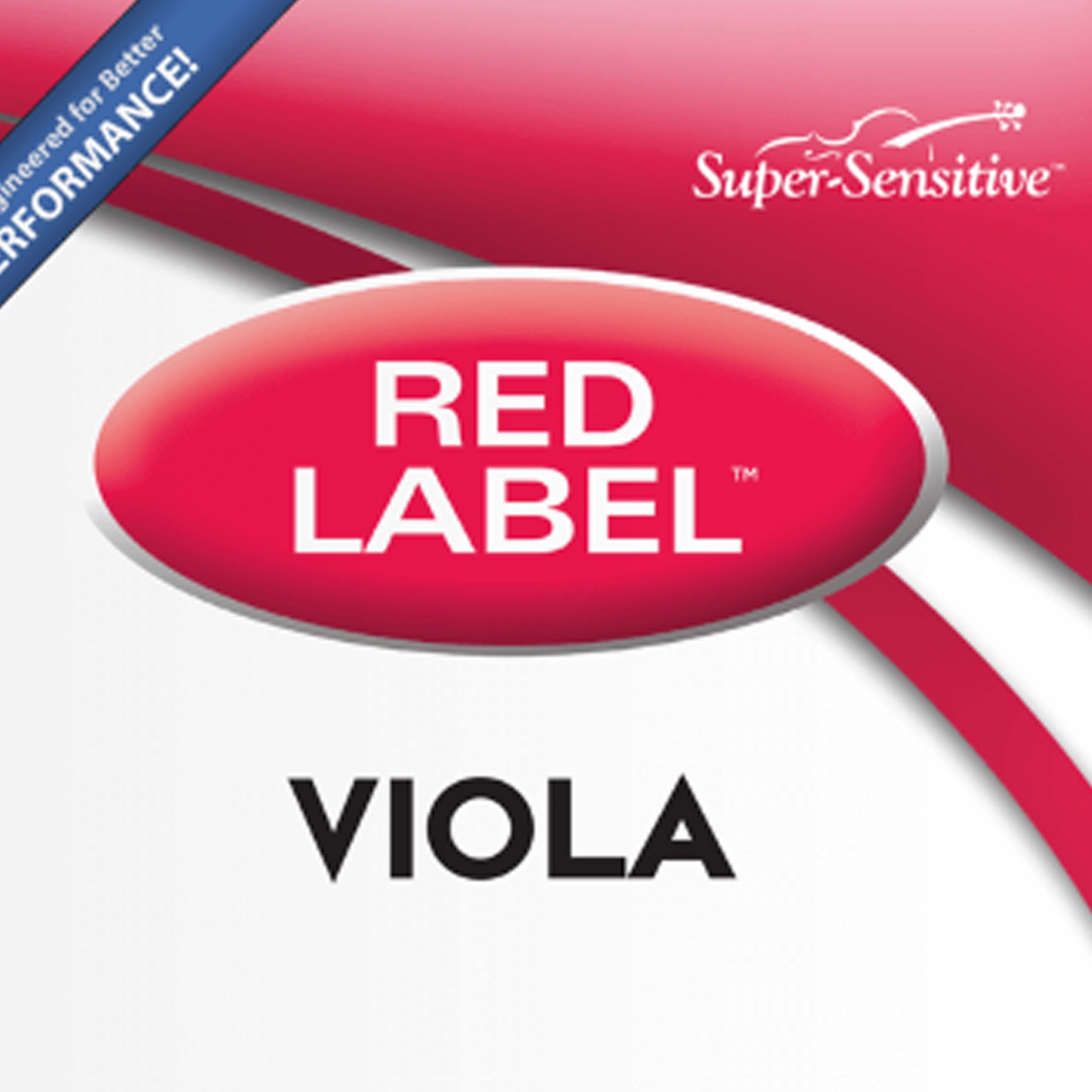 Super Sensitive Bulk Red Label Viola A Single String 14" Intermediate, 10-Pack
