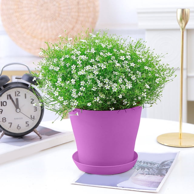 Long Pot de Fleurs Ouvert Pot de Fleurs en Résine Balcon Grand Pot Rose Pot Pot Pot de Succulentes Pot de Fleurs d'Extérieur Support pour Cour Pot de Fleurs d'Extérieur Mini Fleur pour Enfants Fleur pour Extérieur Fleur en Céramique pour Intérieur