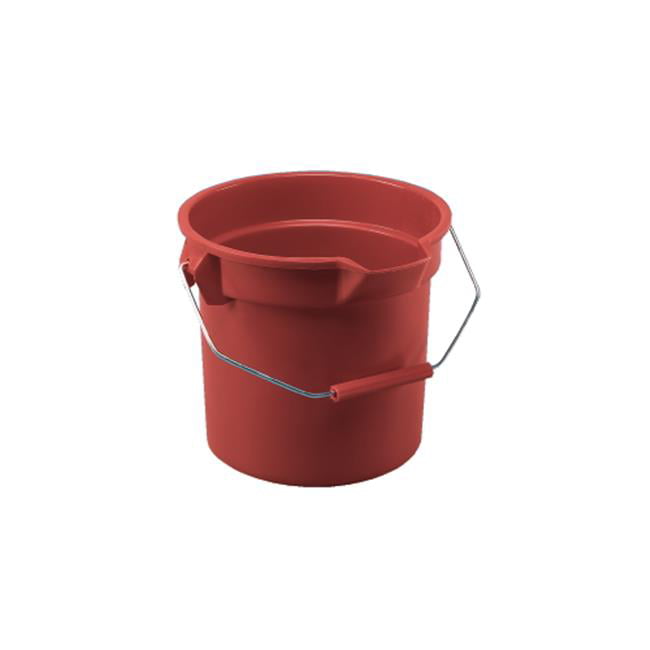 Rubbermaid Commercial BRUTE Round Utility Pail 14qt Red 2614RED 