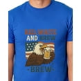 thumbnail image 4 of Red White and Brew Men's Eagle Fourth of July America Short-Sleeve Novelty Funny T-Shirt, 4 of 5