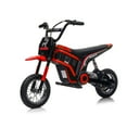 thumbnail image 4 of Fulvari 24V Ride on Dirt Bike for Kids Aged 8-12, 14.29mph High Speed Electric Motorcycle, 4 of 6