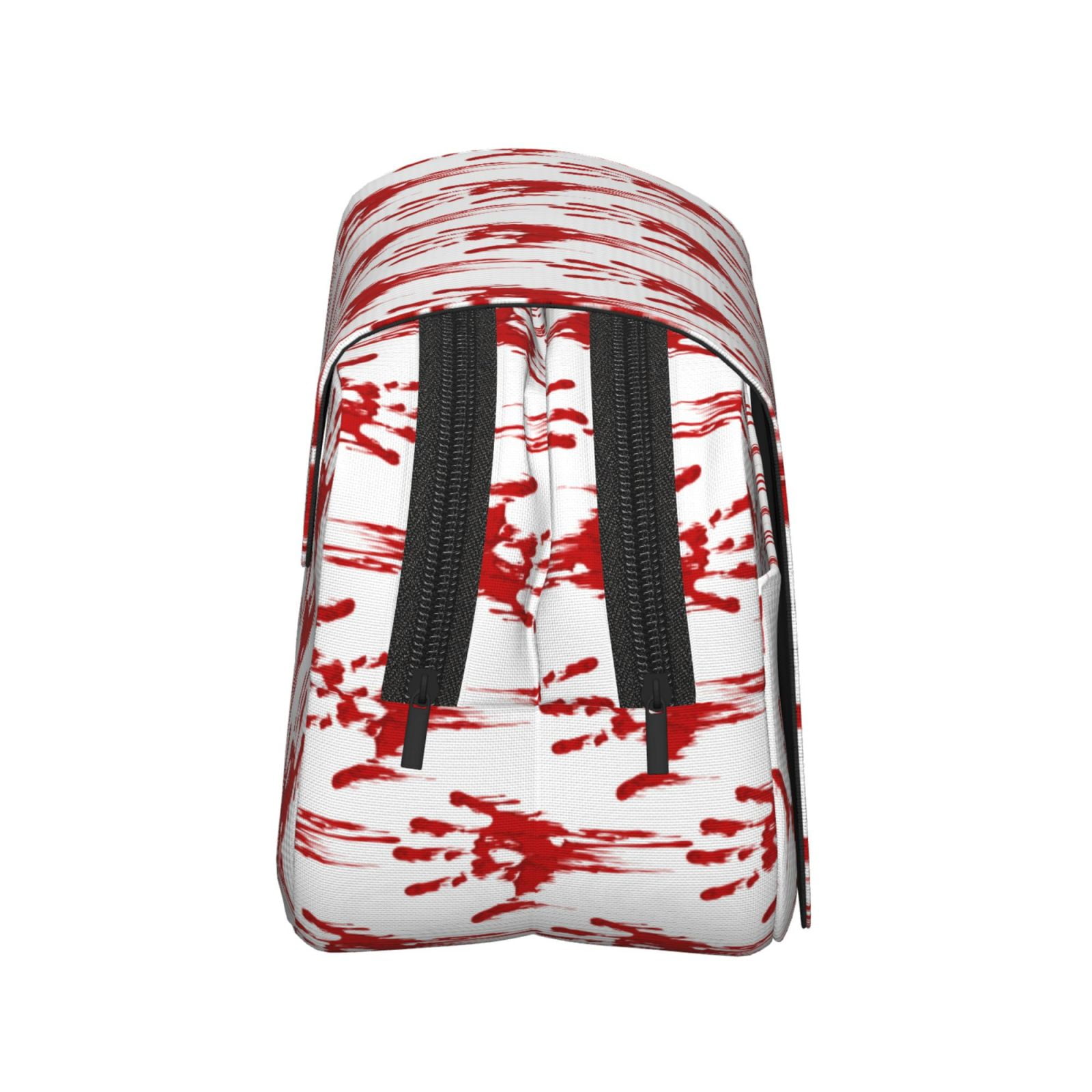 Rateoe Red Bloody Scary Hands Pattern Double Clamshell Pen Case, Storage Organizer with Two Zipper Compartments– Holds Up to 50 Pencils & Pens