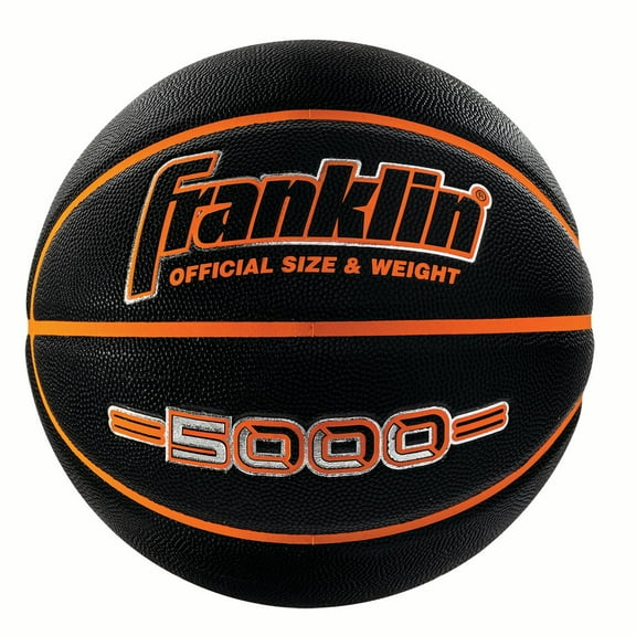 Franklin Sports 5000 Official Size 29.5" Basketball - Black/Orange