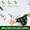 thumbnail image 4 of Happy St. Patrick''s Day Throw Flannel Blanket, Gnome Shamrock Fleece Blanket Fuzzy for Couch, Warm Cozy Lucky Clover Blanket Travel Bed Throws for Sofa, St. Patrick Day Decor, 50 x 60 Inches, 4 of 6