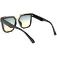 thumbnail image 2 of FEISEDY Fashion Women Men Sunglasses Square Frame Metal Shape Nesting Lenses B2595, 2 of 14