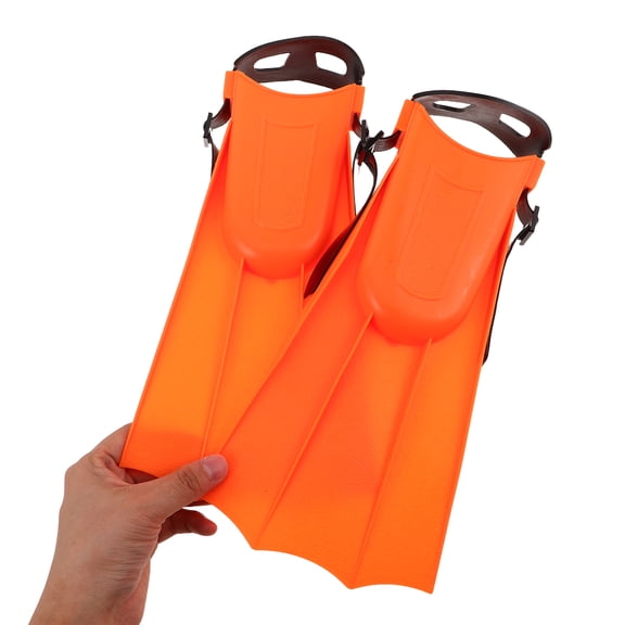 OFFIGAM Adult Swim Training Fins, 1 Pair Orange, Ergonomic Design for Comfortable Fit, Swimming Gear for Pool and