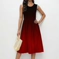 thumbnail image 5 of Women's Summer Tank Midi Dress with Pockets Gradient Flowy Dresses Sleeveless Skirts Comfy Outfit, 5 of 6