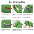 thumbnail image 5 of TSV Camping Sleeping Pad, Extra Thick Inflatable Mat with Air Pillow for Backpacking Hiking Traveling, 74.8 x 23.6'' Green, 5 of 6