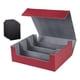 thumbnail image 4 of Caja de baraja de cartas coleccionables, juguete de colección, duradera, capacidad para 1800 cartas rojo y gris, 4 of 9