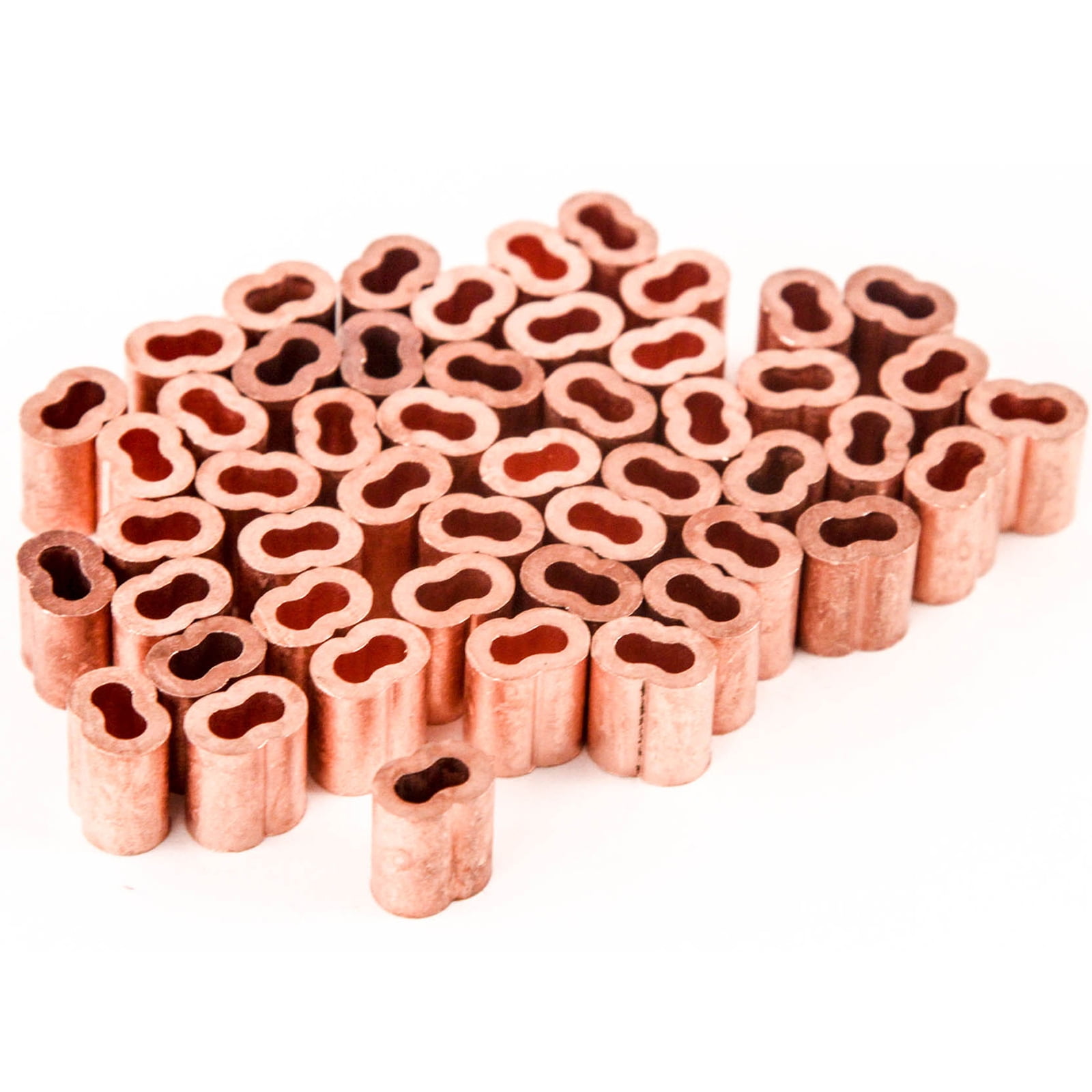 1/8 Inches Copper Wire Rope and Cable Line End Double Barrel Ferrule ...