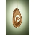 thumbnail image 3 of Earthwood 156158 4-6 in. Bark Slice with Angel Olive Wood Ornament, 3 of 4