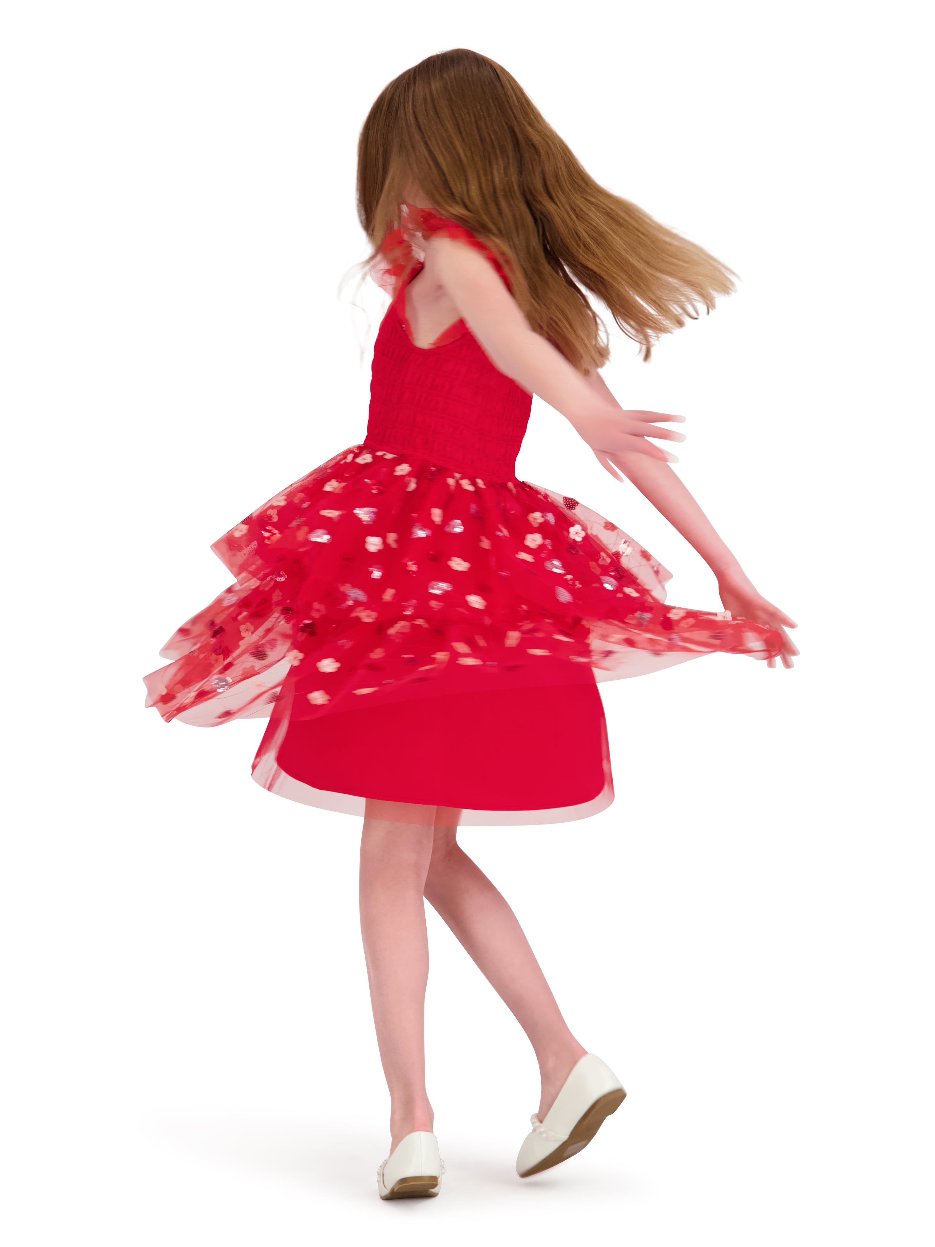 Kensie Girl Valentines Day Dress with Heart Headband, Sizes 4-12