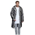 thumbnail image 2 of Donemore Men's Mink Jacket Medium-Length Solid-Color Button-Up Lapel Coat with Relaxed Fit for Winter Outdoor Casual Wear, 2 of 9
