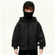 thumbnail image 1 of Chaqueta deportiva de invierno de color liso para niños, de manga larga, con capucha, informal, con cremallera y bolsillos, de poliéster, 1 of 5