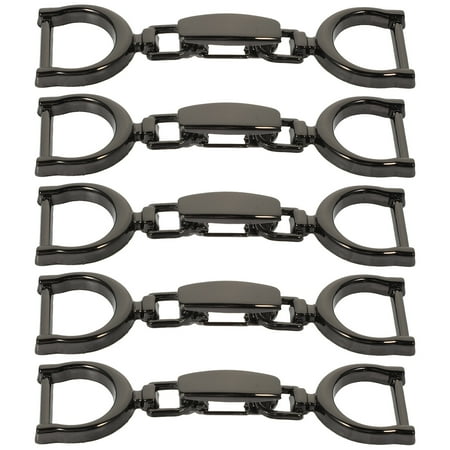 

HERFIER 5pcs Shoe Chain Buckles Alloy Buckles DIY Shoes Bag Garment Decorative Buckle 3.14x0.86x0.31in
