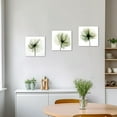 thumbnail image 5 of ZHONGYUTONG Abstract Flower Canvas Wall Art Green Floral Painting Prints Elegant Artwork for Living Room Bedroom Decor Framed (12.00" x 12.00"), 5 of 6