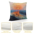 thumbnail image 4 of Orinice Sunset Graphic Decorative Cushion Throw Pillow Cover for Home Couch Living Room Bed Sofa - Durable Material Indoor/Outdoor Decor Gift 1PC 24x24in, 4 of 5