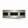 thumbnail image 4 of Titanium Black Rubber Flat 8mm Brushed Band Size: 11; for Adults and Teens; for Women and Men, 4 of 7