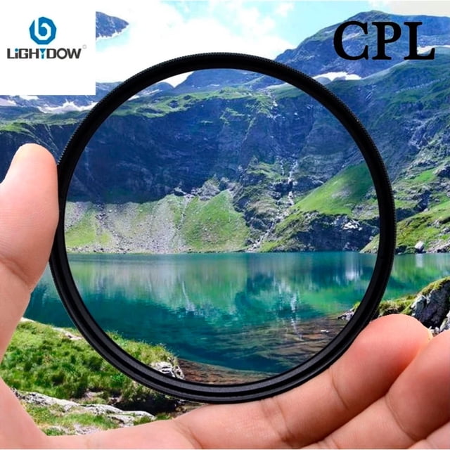 Lightdow 49mm Universal CPL Lens Filter Circular Polarizing Filter Compatible with Cannon Nikon Pentax Camera Lens