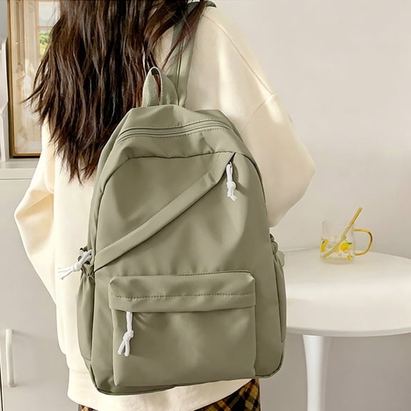 Backpacks for Girls Minimalist High Capacity Student Backpack Casual Travel School Daypack Army Green One Size